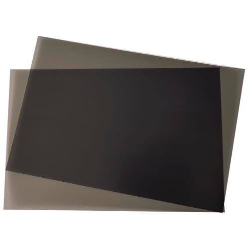 Luenir Circular Polarizers Film Non-Adhesive 11.8x7.8 inches Circularly Polarized Filter polarizing Sheets for Photography, Educational Physics Experiments,2 Pack - Image 1