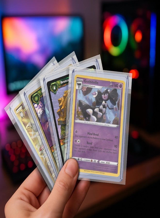 EVORETRO Resealable Team Bags 100 Pack - Fits Toploaders & One-Touch Holders up to 100pt - Crystal Clear Polypropylene Sleeves - Acid-Free Card Protectors for Mailing, Storage & Display - EVORETRO - Image 5