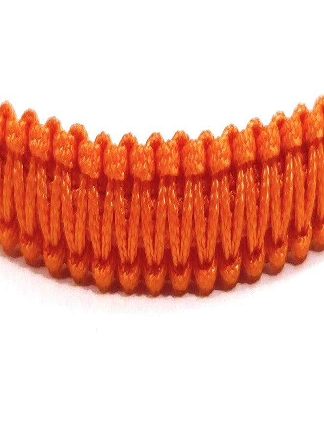 Jewel string Orenge cord bracelet adjustable band for girls boys men women(unisex) (Orange) - Image 2