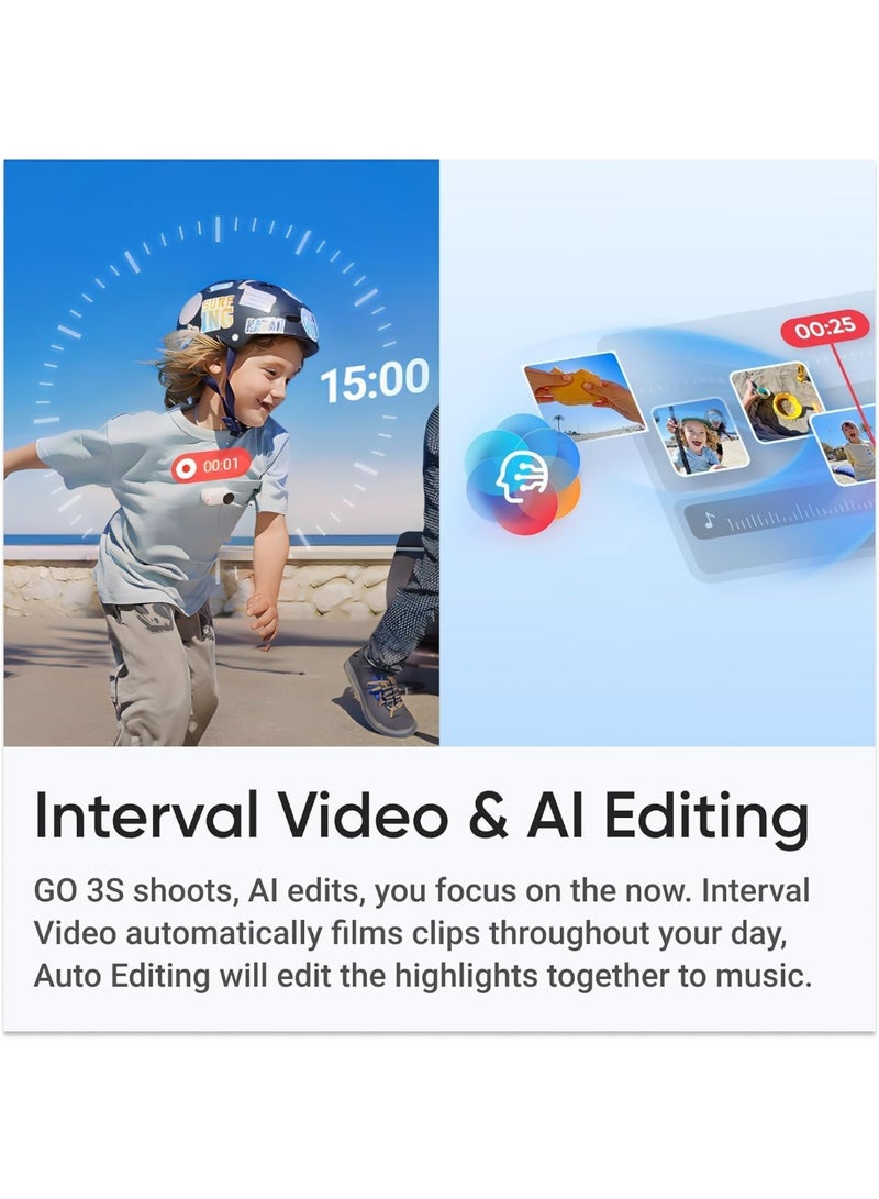 INSTANT Insta360 GO 3S Standard Edition Midnight Black 128GB - AE Version with Official Warranty Support - Image 2