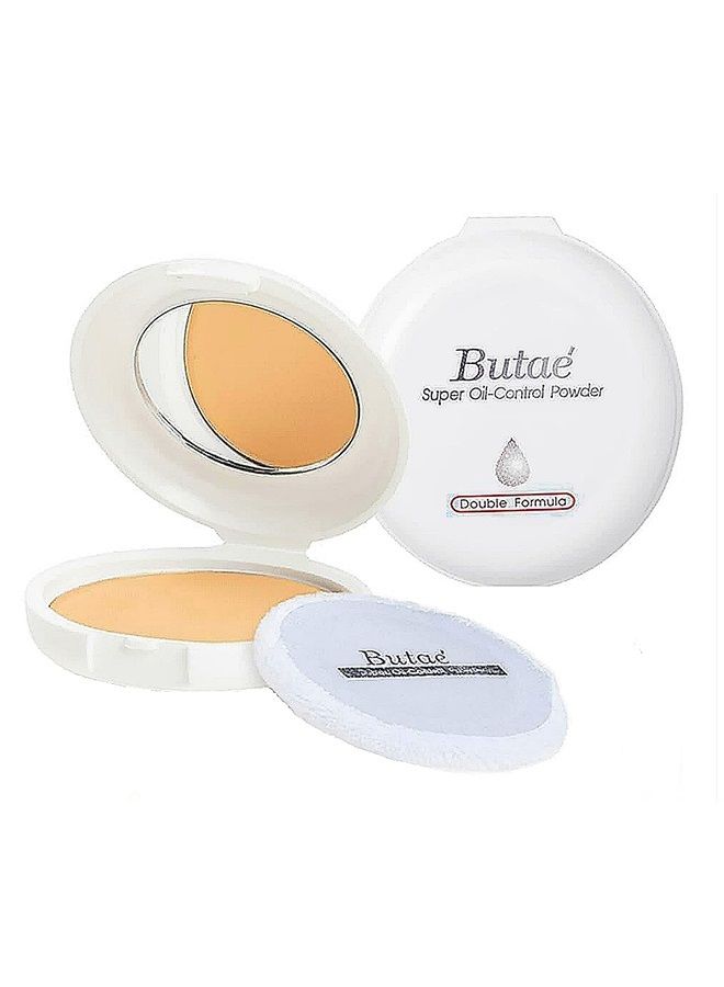 BUTAE Super Oil Control Face Compact Foundation Powder loose Translucent Perfect Skin Smooth Radiance Oil-free Pressed Light weight long lasting Spf25 Sun Protect & Makeup Matte 0.50 Oz (14g) - Image 1