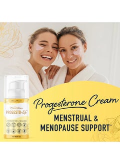SMNutrition Progesterone Cream for Women Bioidentical 2000mg | Dermatologist-Tested | for Menopause & Menstrual Support | Micronized USP Paraben-Free Progesterone Supplements | Topical ProgestoLife (96 Servings)  - Image 2