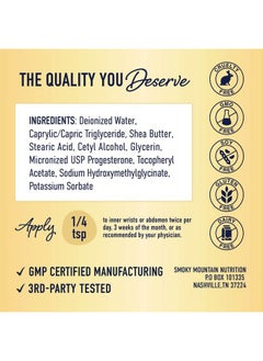 SMNutrition Progesterone Cream for Women Bioidentical 2000mg | Dermatologist-Tested | for Menopause & Menstrual Support | Micronized USP Paraben-Free Progesterone Supplements | Topical ProgestoLife (96 Servings)  - Image 5