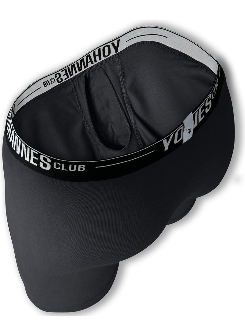 Yohannes Club - , men, Special Compartment Cotton Boxer, single, Smoke - Image 1
