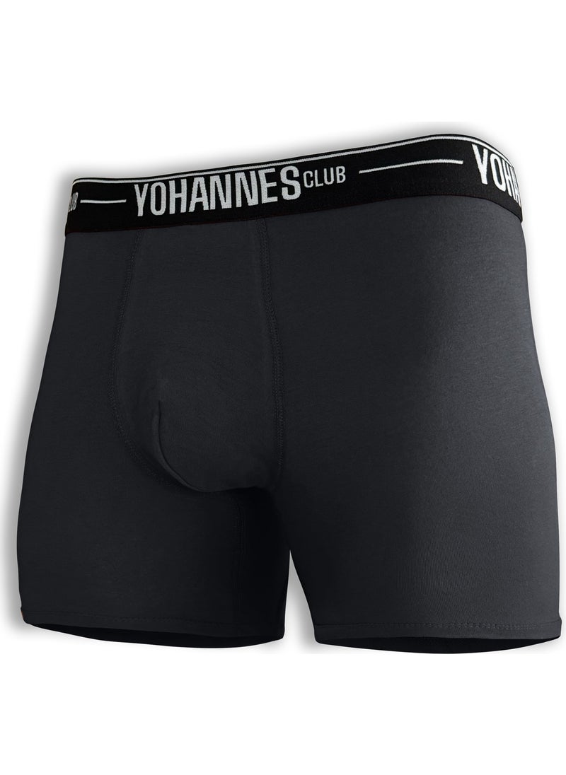 Yohannes Club - , men, Special Compartment Cotton Boxer, single, Smoke - Image 1