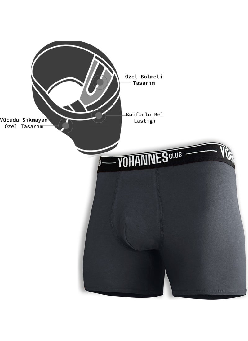 Yohannes Club - , men, Special Compartment Cotton Boxer, single, Smoke - Image 1