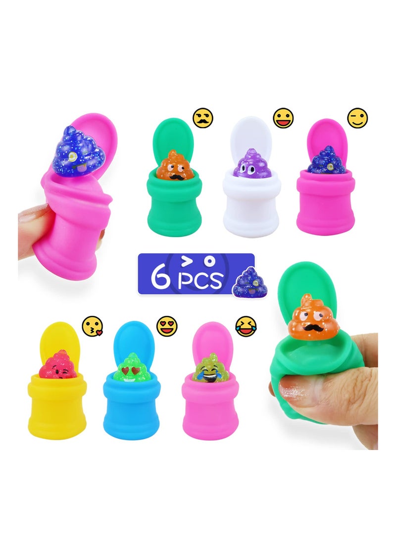 SYOSI 6PCS Mochi Squishy Toys, Squeeze Toy Pack Funny Fidget Toy Novelty Gift Set - Image 1