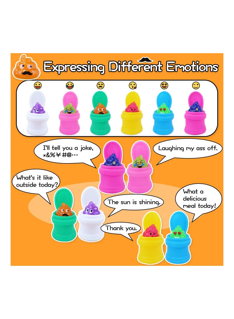 SYOSI 6PCS Mochi Squishy Toys, Squeeze Toy Pack Funny Fidget Toy Novelty Gift Set - Image 2