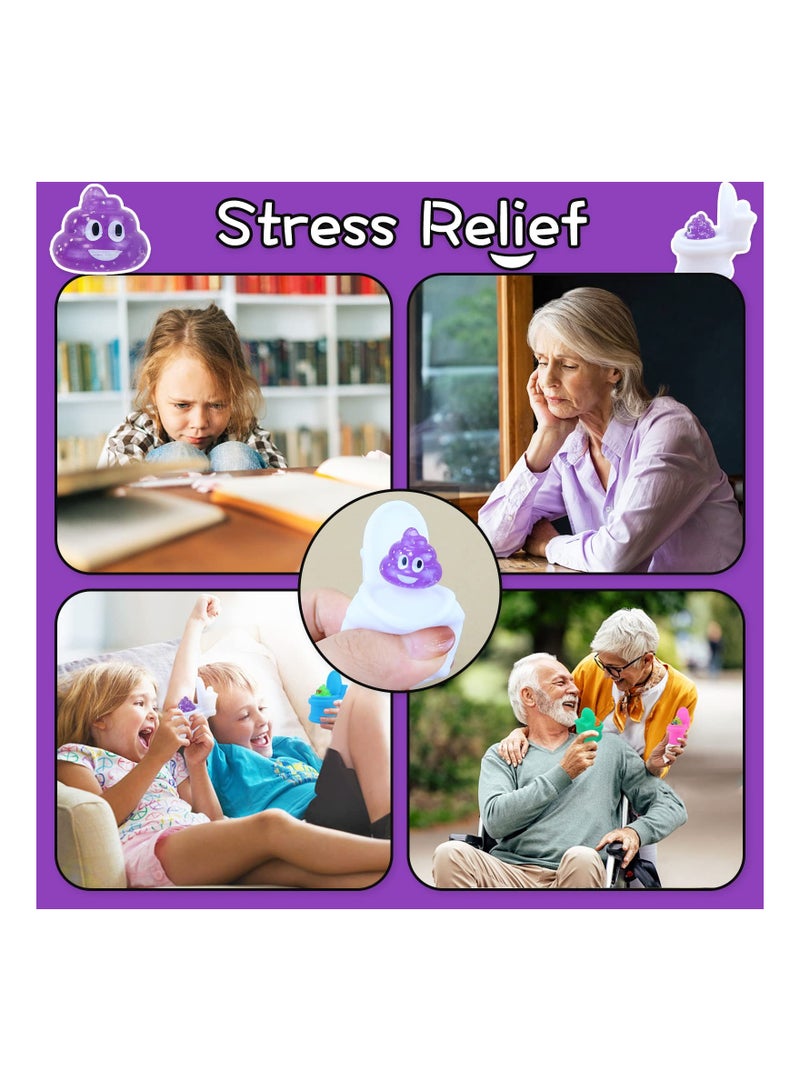 SYOSI 6PCS Mochi Squishy Toys, Squeeze Toy Pack Funny Fidget Toy Novelty Gift Set - Image 4