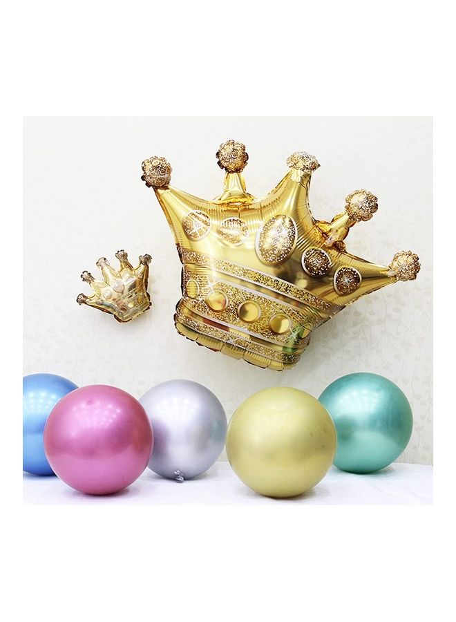 NIBEMINENT 6-Piece Crown Foil Balloons Party Decorations - Image 4