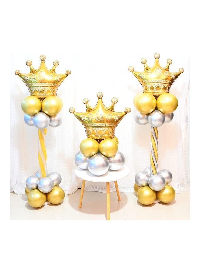 NIBEMINENT 6-Piece Crown Foil Balloons Party Decorations - Image 3