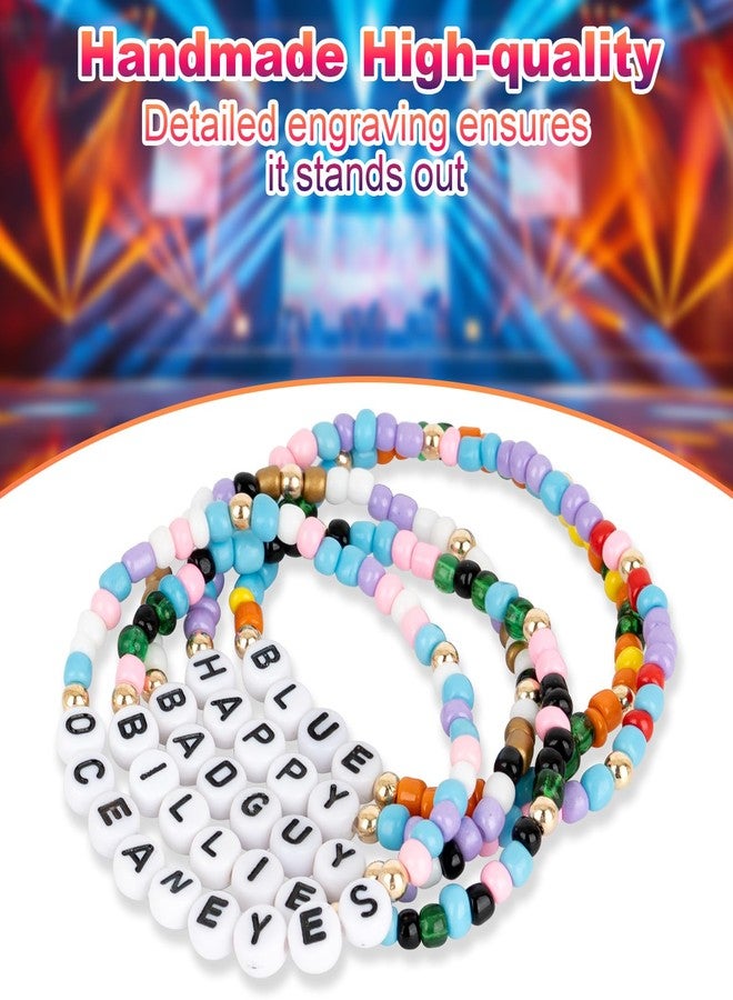 KINFERTE for B Merch Gifts Inspired Bracelets Concert Outfit Album vinyl Poster Shirt 5 Sets Stackable Stretch Friendship Bracelets Merchandise Jewelry Birthday Gifts for Fans Women - Image 2