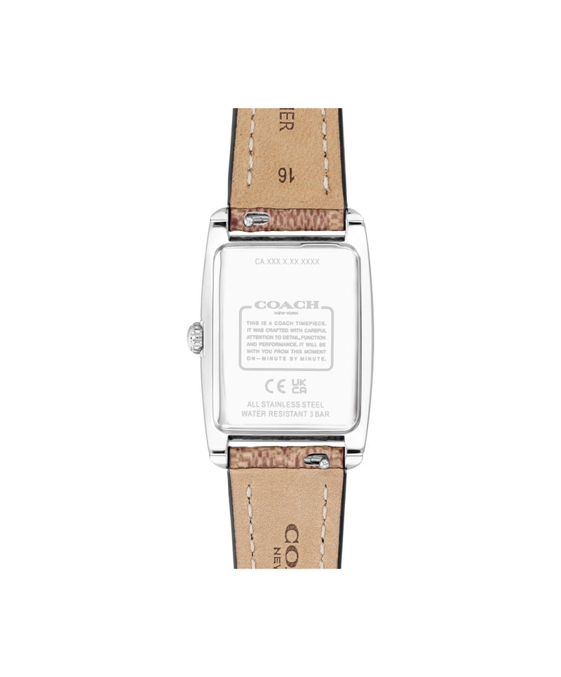 COACH Rectangle Analog Women'S Stainless Steel Case  Watch - Image 3