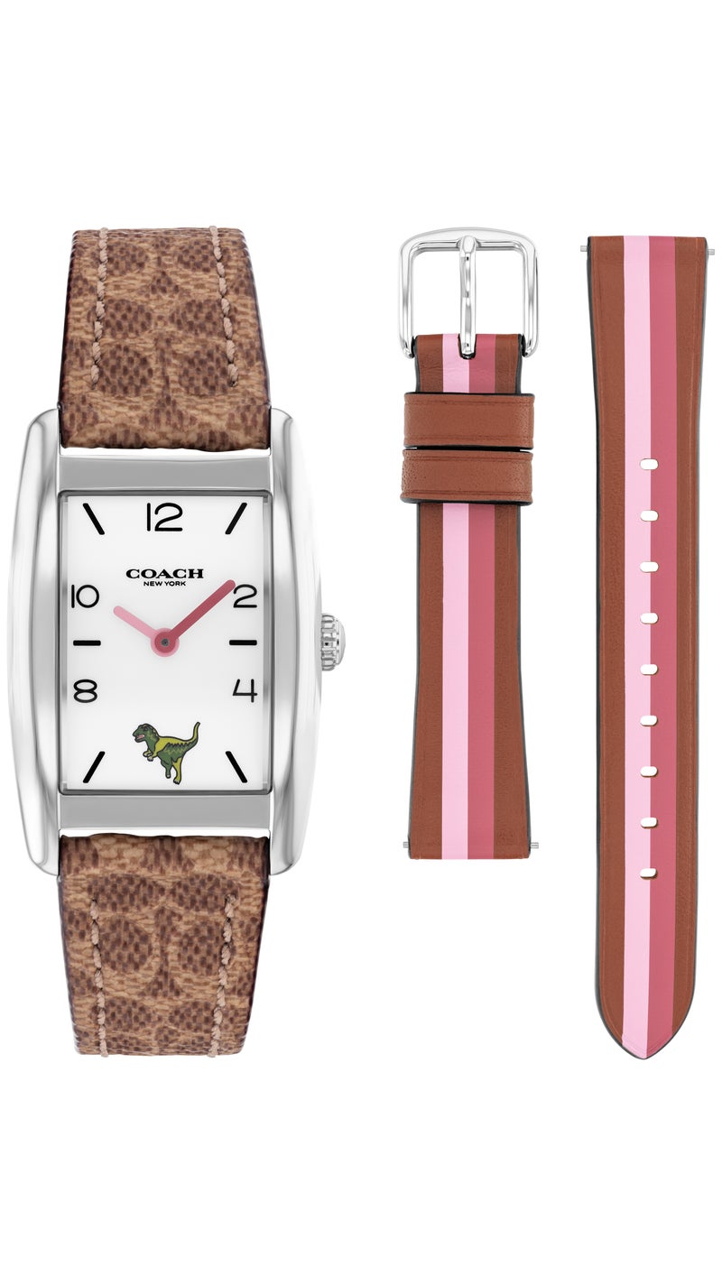 COACH Rectangle Analog Women'S Stainless Steel Case  Watch - Image 1