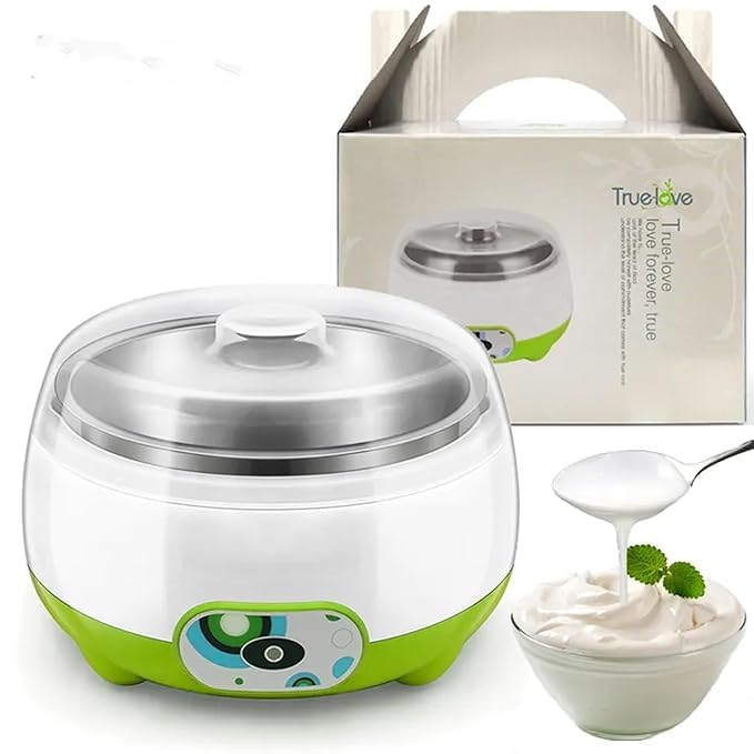 CAZINA CAZINA Electric Yogurt Maker1L Automatic Yogurt Maker Machine in Home Kitchen Stainless Steel Yogurt Maker with Temperature Control Homemade Fresh Yogurt Dahi Maker with Auto SwitchOff  - Image 1