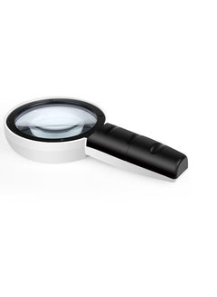 Generic High Power HD Double Glass Lens Handheld Magnifier with 3 LED Light for Elderly.Identification and Reading  - Image 1