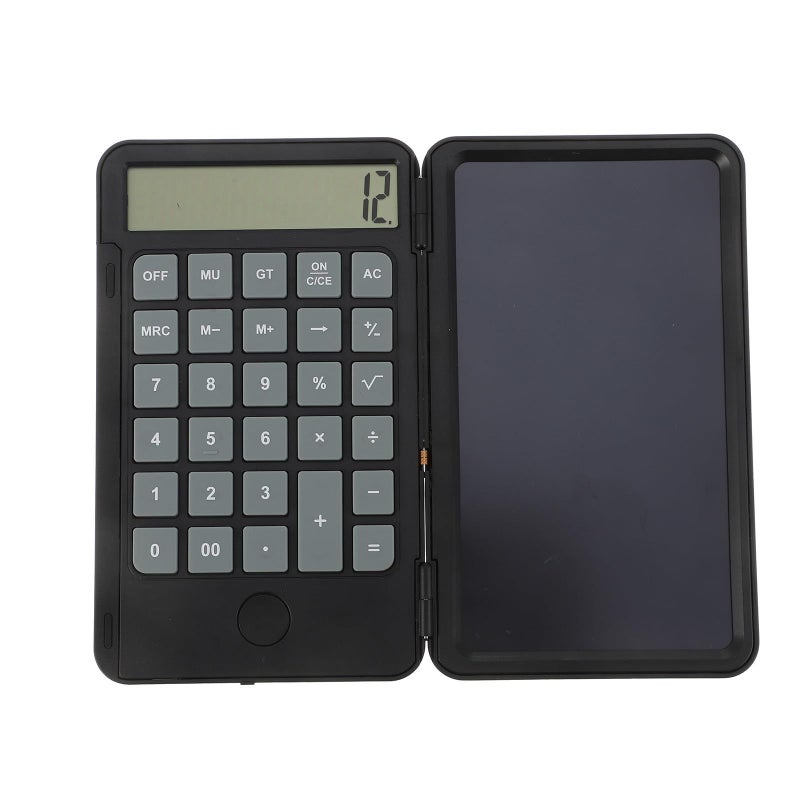 120 Mah LCD Writing Tablet Handwriting Notepad Calculator Portable Office Notetaking Device For Students And Business Use Black - Image 2