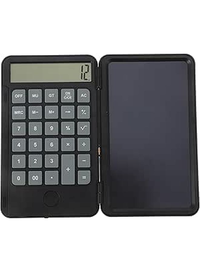 120 Mah LCD Writing Tablet Handwriting Notepad Calculator Portable Office Notetaking Device For Students And Business Use Black - Image 1