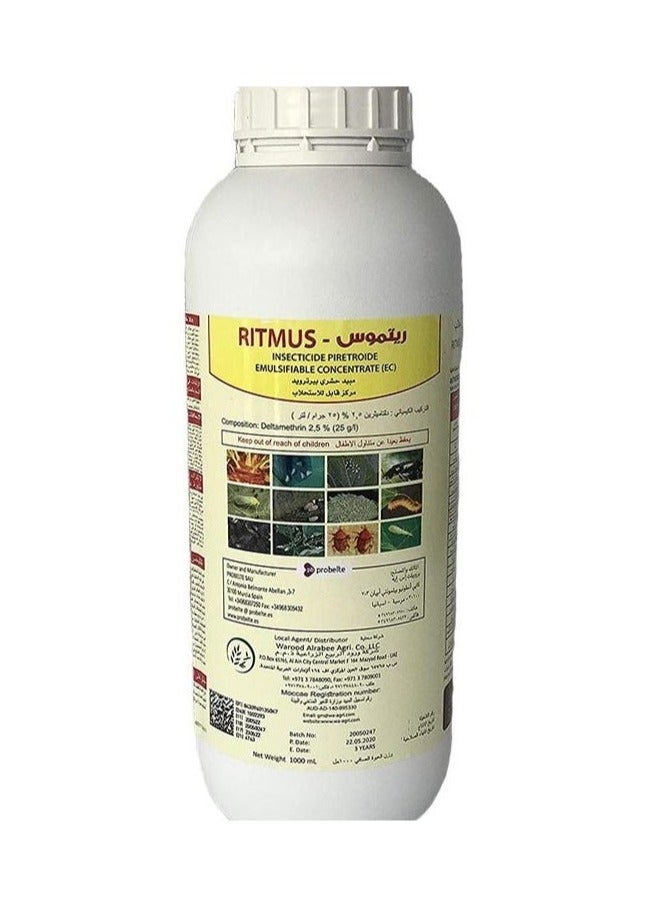 Generic Ritmus Insecticide Pyrethroid Pesticide 1Liter is a Highly Effective Pest Control Solution Designed for Both Indoor and Outdoor Plants This 1 Liter Formulation Utilizes Pyrethroid Technology to Provide Quick Knockdown and Long Lasting Protection Against a Wide Variety of Plant Damaging Insects  - Image 1