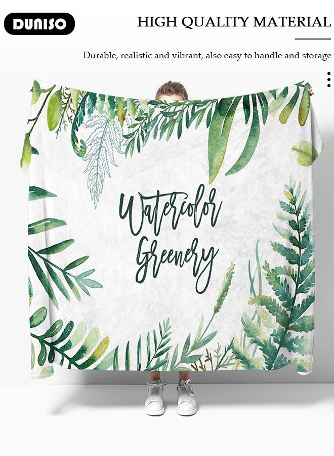 DUNISO Green Leaf Tapestry, Plants Leaves Wall Hanging, Green Plants Wall Cover, Natural Landscape Wall Tapestry, Foldable Background Cloth,  Wall Art Decor, Daily Decorative Tapestry For Bedroom Living Room Dorm  - Image 2