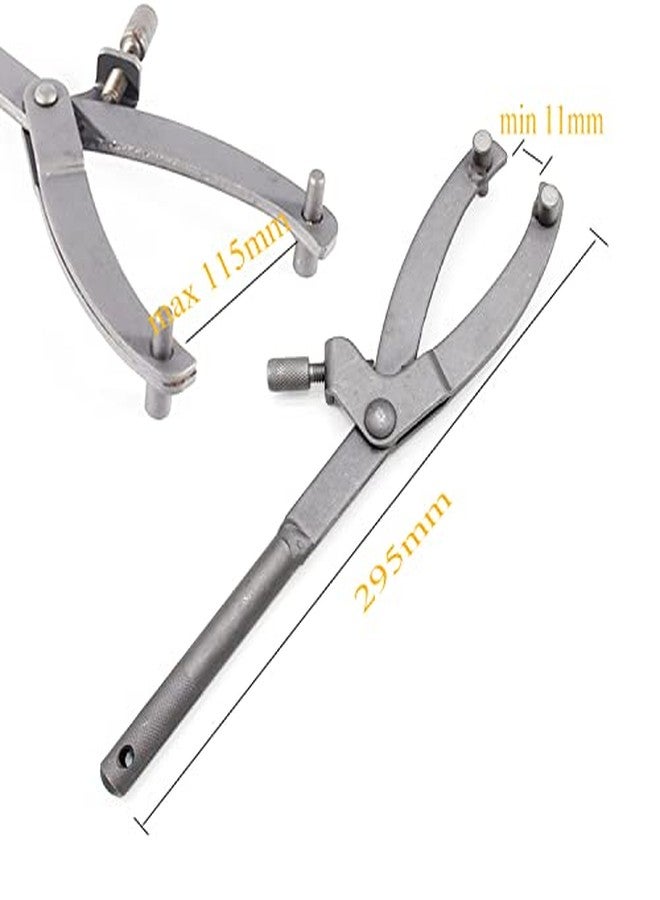 QISF Adjustable Spanner Wrench Magneto Fly Wheel Clutch Hub Tool, Fan Clutch Removal Tool for Scooter Motorcycle Accessories - Image 2