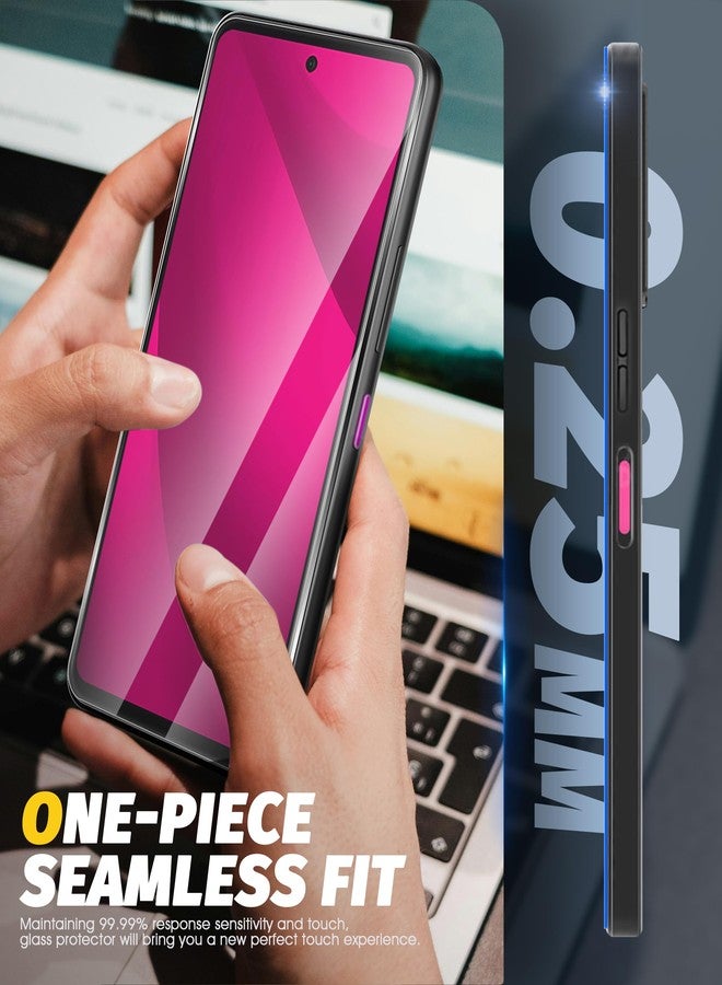 Orzero (4 Pack) Tempered Glass Screen Protector Compatible for T-Mobile REVVL 7 Pro 5G 6.78 inch, Protector De Pantalla 2.5D Arc Edges 9 Hardness High Definition Bubble-Free - Image 4