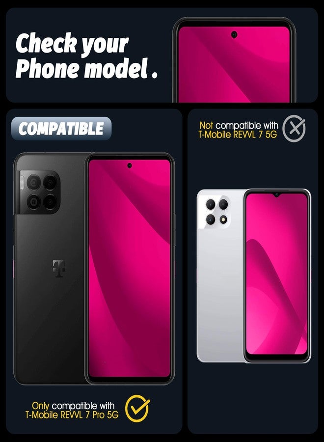 Orzero (4 Pack) Tempered Glass Screen Protector Compatible for T-Mobile REVVL 7 Pro 5G 6.78 inch, Protector De Pantalla 2.5D Arc Edges 9 Hardness High Definition Bubble-Free - Image 2