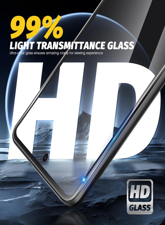 Orzero (4 Pack) Tempered Glass Screen Protector Compatible for T-Mobile REVVL 7 Pro 5G 6.78 inch, Protector De Pantalla 2.5D Arc Edges 9 Hardness High Definition Bubble-Free - Image 5