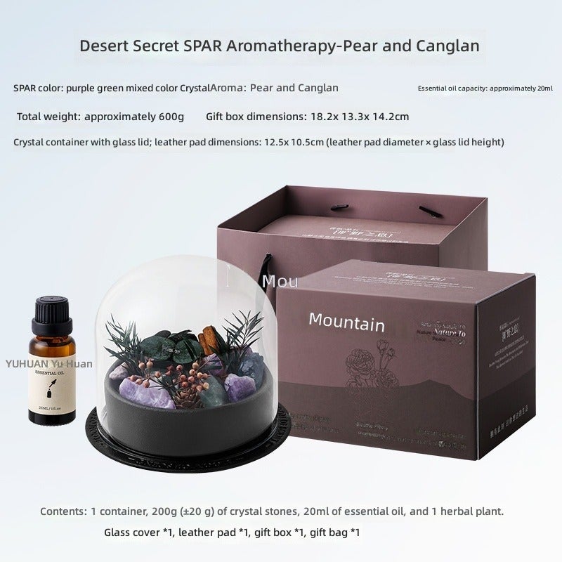 Fire-Free Aromatherapy Essential Oil Diffuser Stone - Long-Lasting Home Fragrance Gift Box