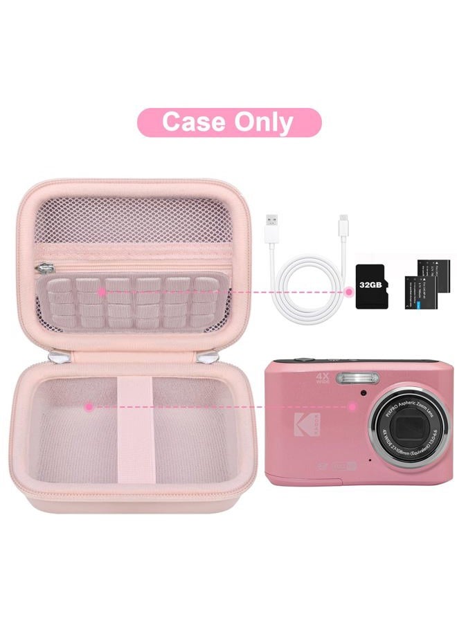 Canboc Carrying Case for Kodak PIXPRO FZ55/ FZ45 16MP Digital Camera, Small-Pink, 4,5 x 3,08 x 2,25 inch, For Kodak Pixpro Fz55/ Fz45 Case - Image 2