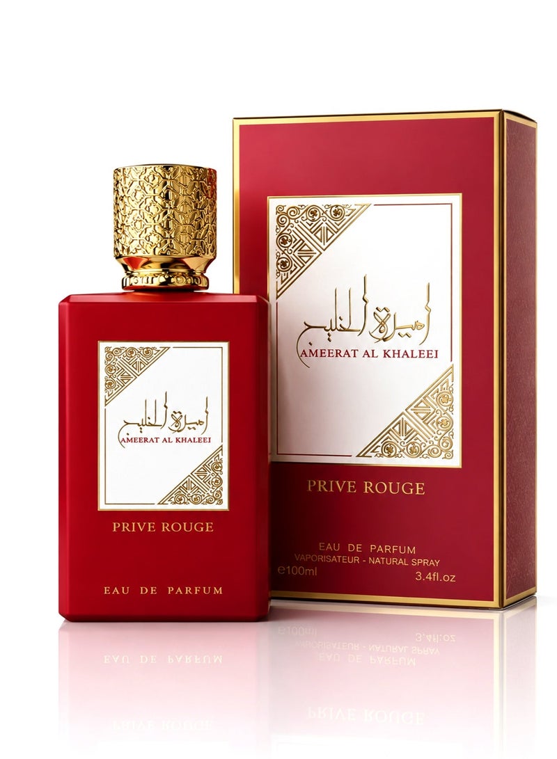 OUDI Ameerat Al Khaleej Prive Rouge Eau De Parfum for Women 100 ml | Musky Perfume for Women with Musky, Woody & White Floral Fragrance | Best Perfume for Women - Image 2