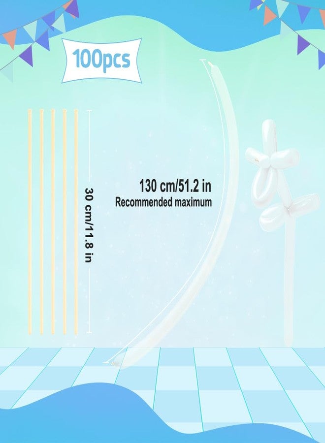Cidenbio 260 Balloons Clear, Long Balloons 100PCS, Animal Balloon, Modeling Transparent Long Skinny Balloon, Party Favors for Birthday Party Wedding Graduation Christmas Decoration - Image 2