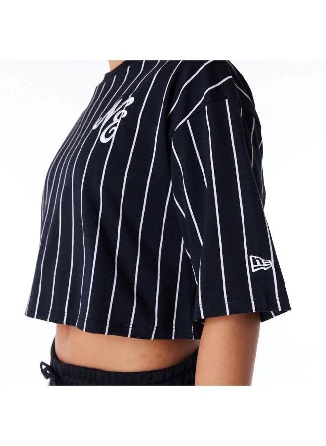 NEW ERA - Pinstripe Logo T-Shirt - Image 1