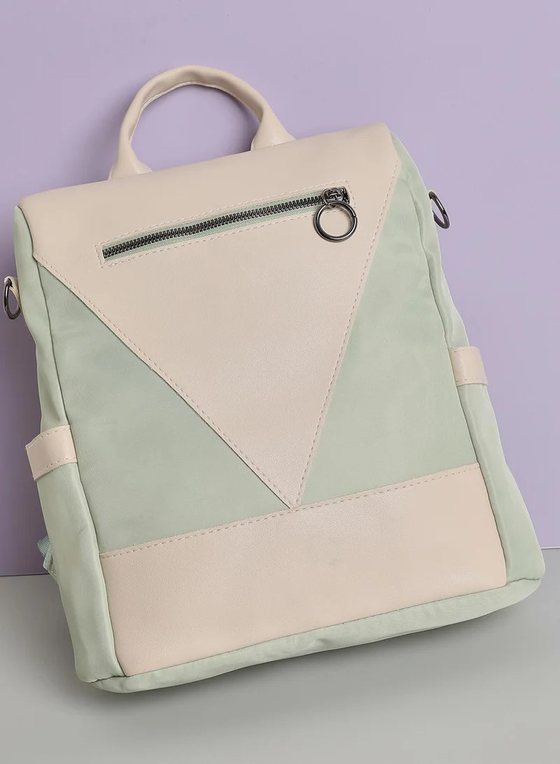 Haute Sauce Zea White & Green Backpack