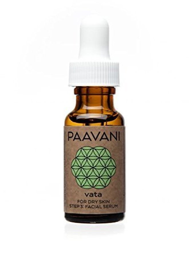 PAAVANI سيروم الوجه بافاني للأبشرة الجافة - صنع في الولايات المتحدة - زيت العناية بالبشرة الأيورفيدي - 100% عضوي، 0.5 أونصة - Image 1