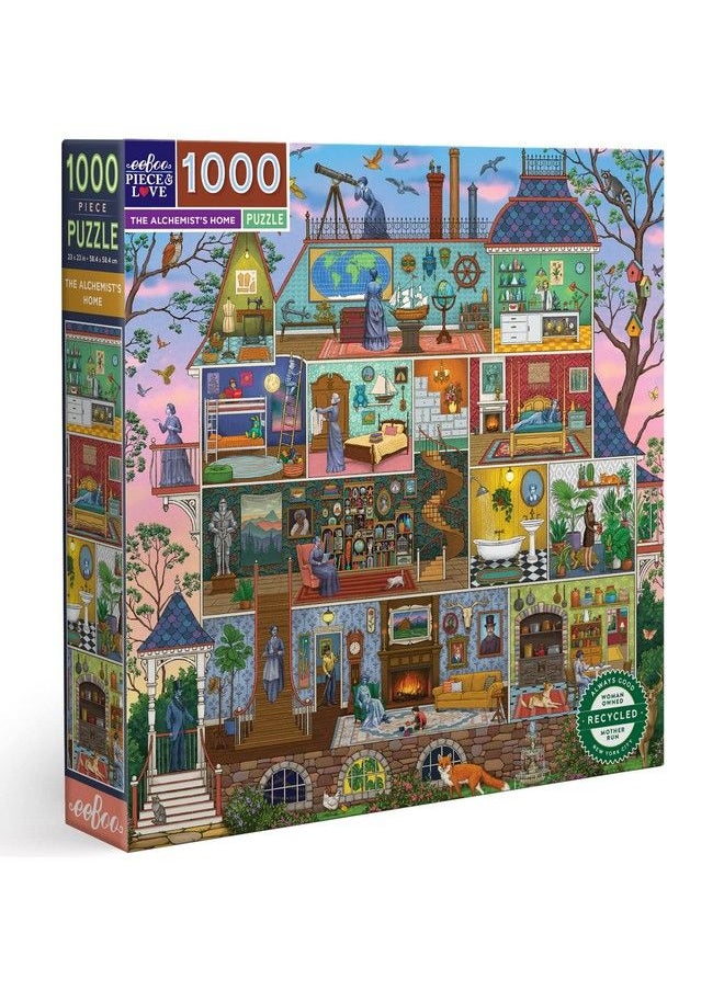 eeboo - Piece And Love The Alchemist Home 1000 Piece Square Adult Jigsaw Puzzle/Ages 14+ (Pztast) - Image 1