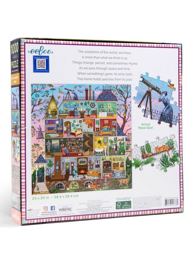 eeboo - Piece And Love The Alchemist Home 1000 Piece Square Adult Jigsaw Puzzle/Ages 14+ (Pztast) - Image 1