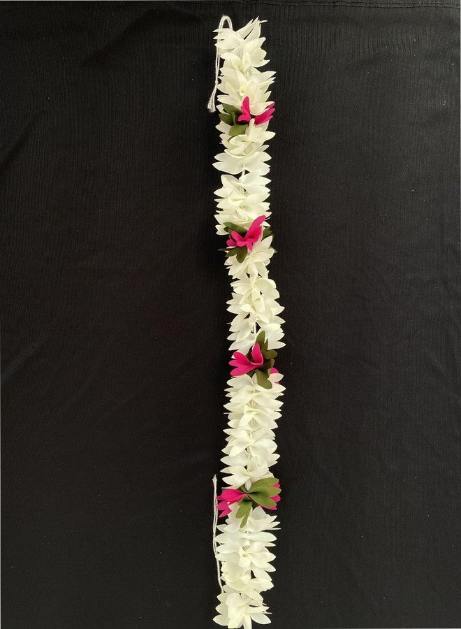 Vinshbond Artificial Jasmine Mogra Garland Flower Juda Gajra Hair Accessories Realistic Juda Bun for Women Multicolour,Pack-1