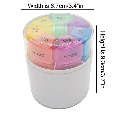 CoaGu 7-Day Pill Organizer with AM/PM Compartments, Daily 4-Times-a-Day Medication Storage for Each Day of The Week - Image 4
