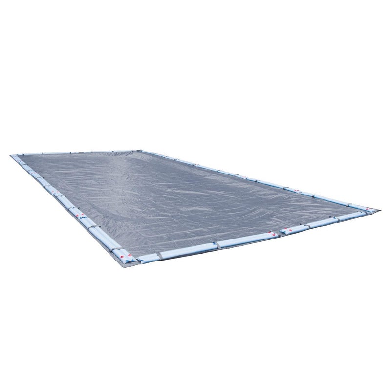 Robelle 18 x 40 ft Blue Winter Pool Cover for Inground Pools, 5 ft Overlap (23 x 45 ft Cover Size), Solid 7 x 7 Scrim, 2.2 oz/yd2, 8-Year Warranty, Style: 461840R - Image 1