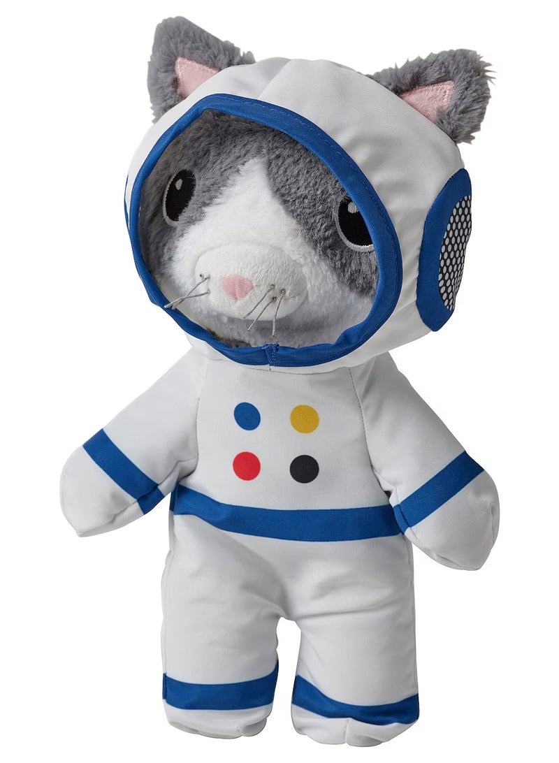Zaboon Soft Toy, Cat Grey/White - Image 1