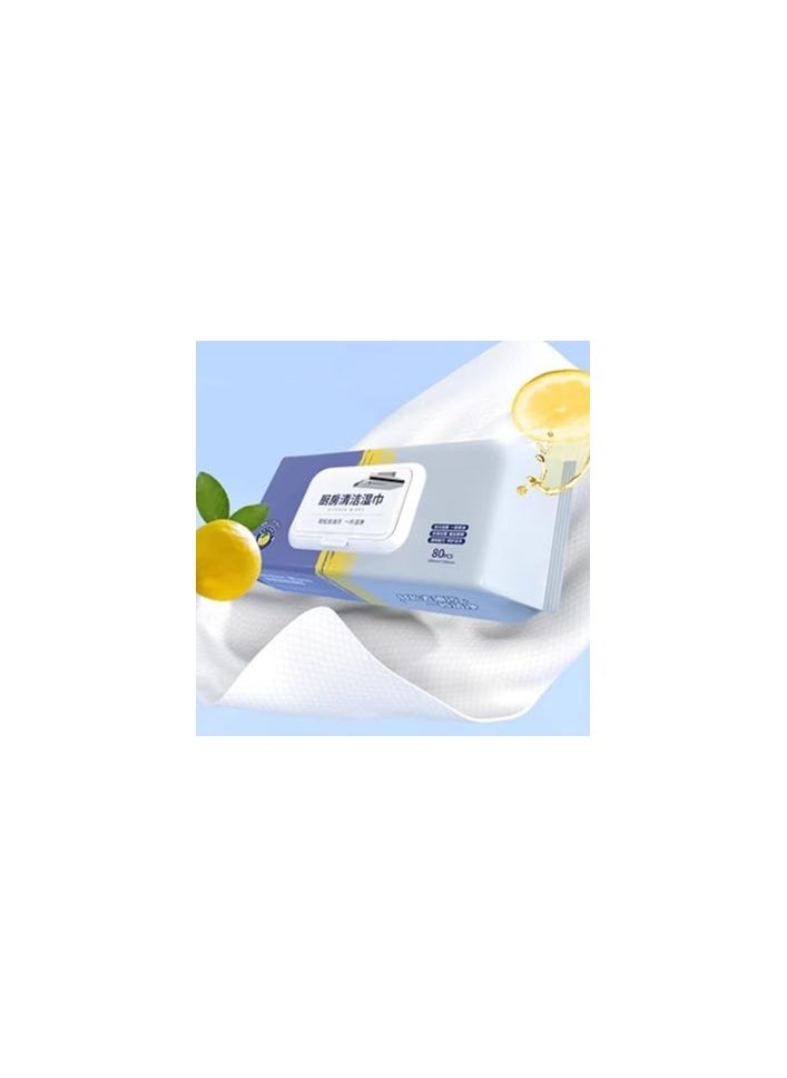 Wipes for removing grease and cleaning - 80 wipes -EX