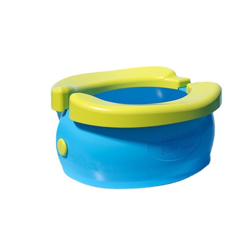 Children's Toilet Foldableable Storage Banana Toilet Baby Car Urine Bucket Infant Toilet Portable Potty(Pink Banana Toilet Send 20 Cleaning Bag Storage Bag) - Image 5