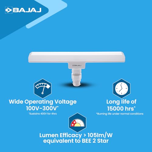 Bajaj 10W LED Cool Day Light Bulb, Pack of 2, (830323-Pk2), B22 - Image 4