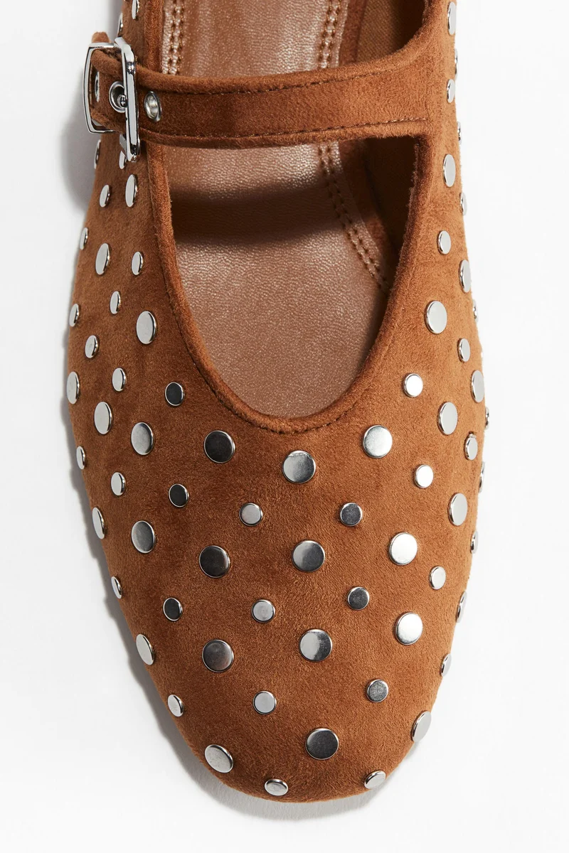 H&M Studded Mary Jane ballet pumps
