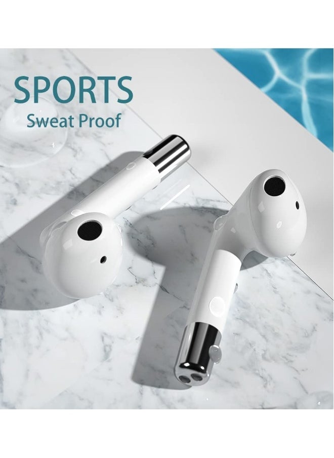 Generic - Wireless TWS Bluetooth Headphone Touch Control Bluetooth  Earphone with Digital Display HIFI-Level Sound Quality, Long Battery Life, Clear Calling Quality, Easy Pairing (White) - Image 1