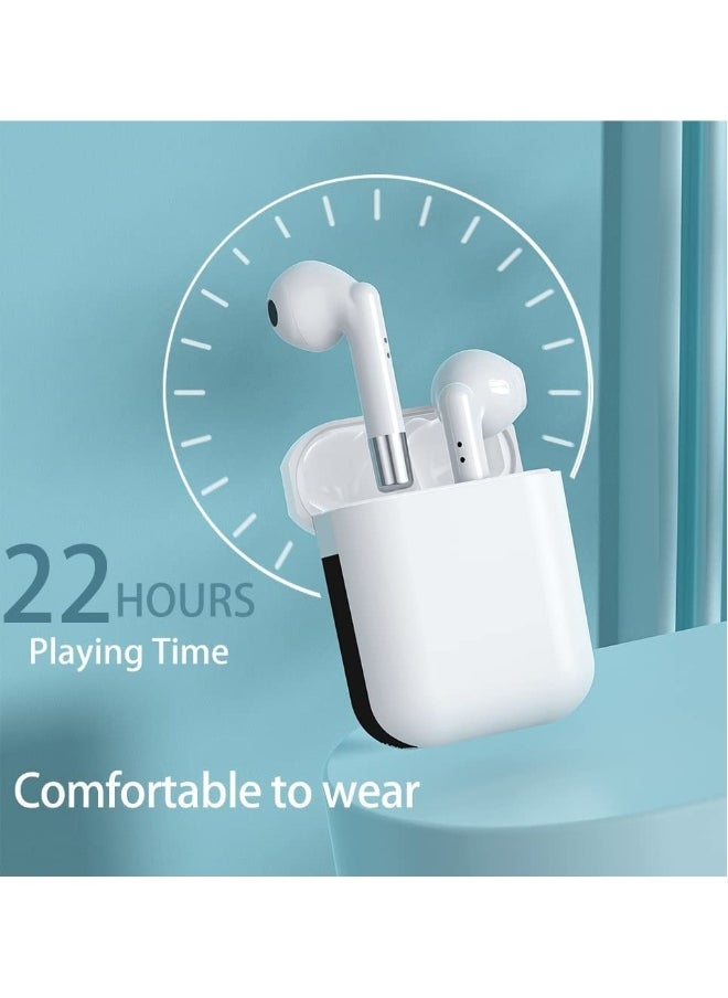 Generic - Wireless TWS Bluetooth Headphone Touch Control Bluetooth  Earphone with Digital Display HIFI-Level Sound Quality, Long Battery Life, Clear Calling Quality, Easy Pairing (White) - Image 1