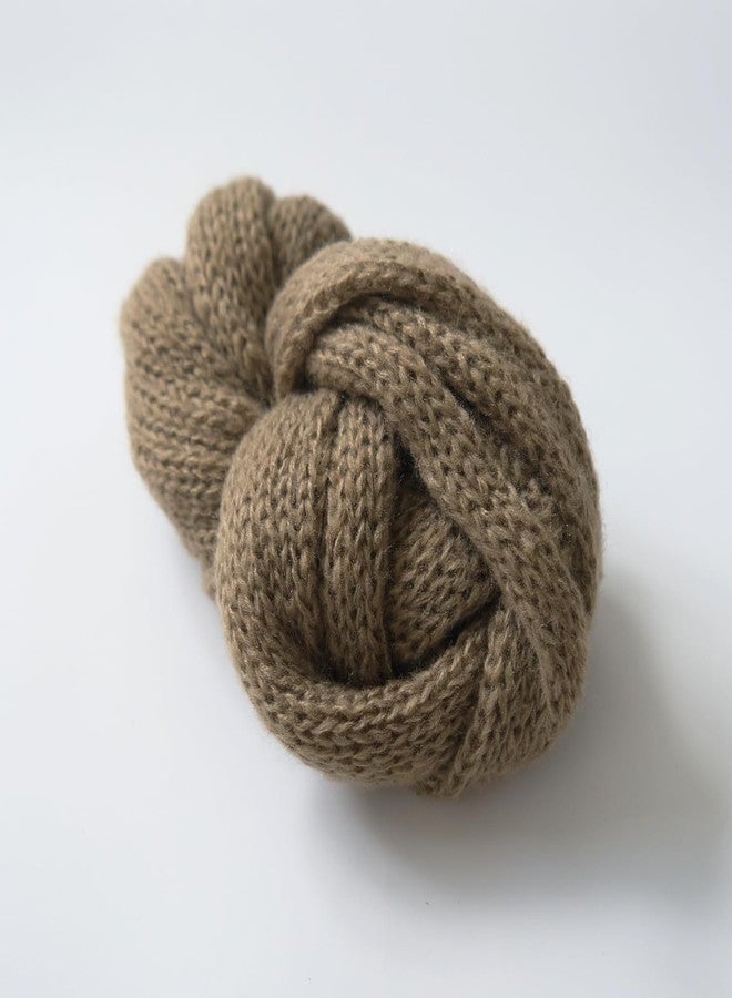 Vemonllas Newborn Photography Props Bear Bonnet & Wrap Baby Boys Girls Photoshoot Outfits Infant Handmade Knitted Costume Set (Brown) - Image 4