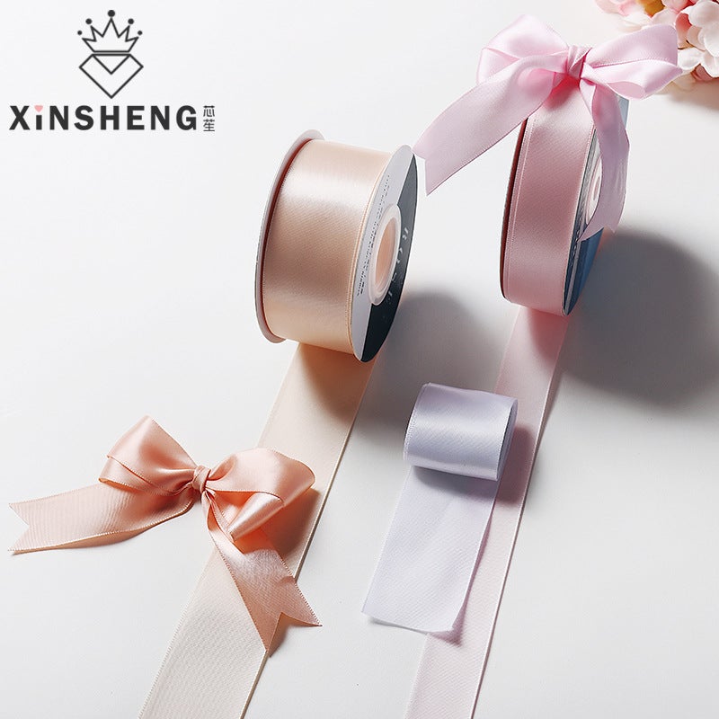 Polyester Ribbon Floral Arrangement Bouquet Wrapping Material Gift Bow Flower Wrapping Satin Ribbon Ribbon Flower Decoration - Image 2