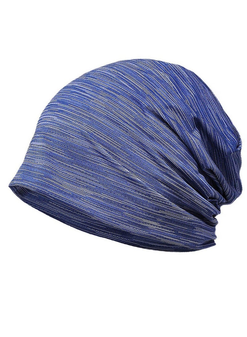 Loquat Infinity Scarf Headwear Cap Breathable Fast Dry Beanie Hat Blue  - Image 1